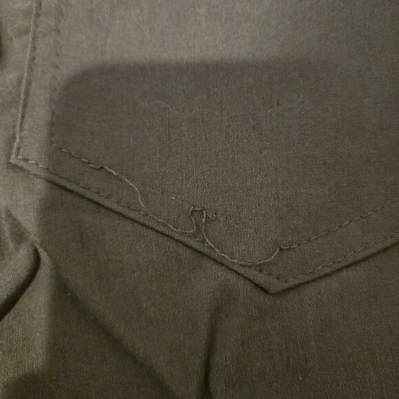 Lauren Vidal Olive Green Zip Front Skinny Pants XS - Picture 5 of 5